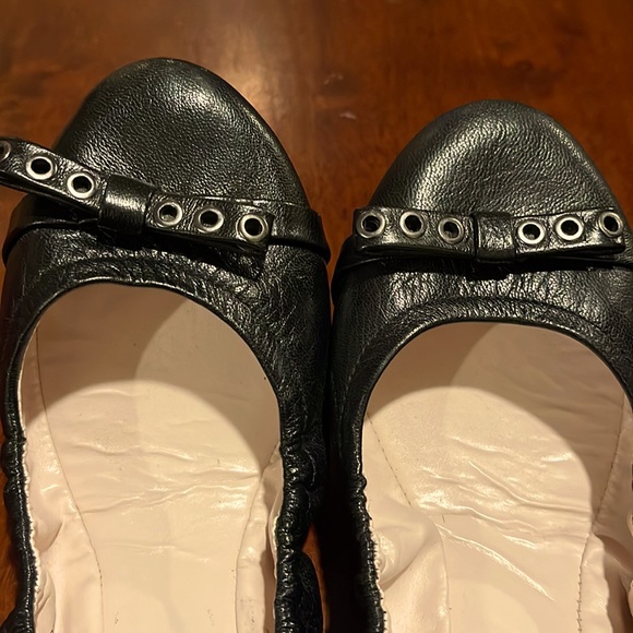 Womens Size 6.5 B Cole Haan Arvada Bow Ballet II Flat D43085 - Black leather - Picture 2 of 7
